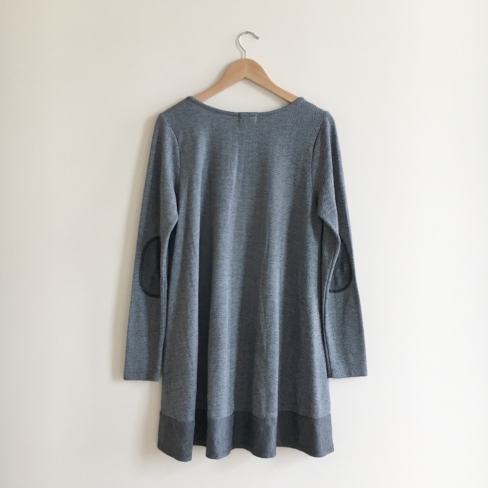 Anthropologie Gray Mini Dress size L - Picture 4 of 5